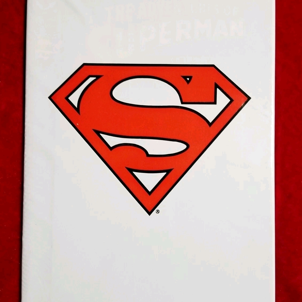DC Comics Superman Logo in Red and White